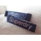Superdry 3D High Frequency Silver Logo Clothing Neck Label For Jackets