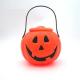 Reusable PP Plastic Containers Custom Halloween Pumpkin Bucket Lantern Candy Basket With Handle
