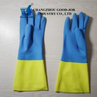 Neoprene Rubber Latex Gloves Chemical Resistant For Furniture Paint Ink