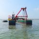Hydraulic Reclamation Works Gold Dredge Boat 12m Depth