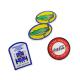 School Applique Woven Patch Badges , Sew On Embroidered Patches OEM
