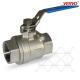 DN100 2 Piece 4 Api 608 Floating Ball Valve Ss316 NPT SW RF Side Entry Soft Seated RPTFE