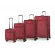 Reinforced Handle Red 0.8mm Aluminum Soft Trolley Luggage