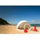 Wind Proof Fabric Sidewall Geodesic Dome Tent White For Party