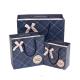 Lattice Style Cardboard Gift Packaging Box With Ribbon Bowknot