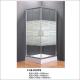 Square Bathroom Sliding Door Shower Enclosures With Cross Striple Glass Decor