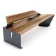 New design street patio park bench seat,WPC wooden slats for bench