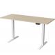 Custom Double Motor Wood Panel Lift Up Coffee Table for Height-Adjustable Office