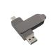 Gun Black Metal Type C USB Flash Drives Twist Shaped Fast Speed 3.0 And 3.0