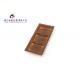 PET Plastic Retail Packaging Boxes Brown Color Rectangle Shape Tray With 3 Caves