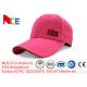 Custom Made Simple Adjustable Golf Hats Pink Tall Relaxed Sports Style