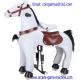 Amusement Park Mechanical Animal White Horse Children Ride Toy For Sale