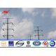 12m 6KN Galvanized Power Transmission Poles For Electrical Line Project