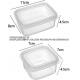 Leakproof Food Container Refrigerator Food Container Sealed Lid Large Capacity Transparent Storage Box Coarse