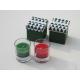 Red & Green scented glass candle with printed label and packed into gift box