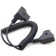 D Tap Coil Power Cable 1 Meter Length 2 Pin Male To Male For Camera