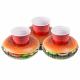 PVC Cheeseburger Party Tube Inflatable Drink Holder Giant Size Hamburger Pool Float