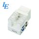 Silver Utp Cat6 Keystone Jack , Tin Plated Keystone Data Jack Long - Term Usage