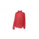 100% Polyester Winter Jacket Hexagonal Pattern Women Thermal Red Jacket Polar Fleece