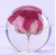 Acrylic Red Rose Paperweight , Custom Engraved Paperweight