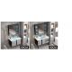 Waterproof Make Up Wash Basin Storage Cabinet Wash Basin Units Cupboards