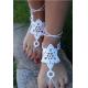 Sandals, Nude shoes, Foot Jewelry, Beach Wedding, Sexy Anklet , Bellydance,Beach Footwear