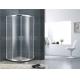 Double Moving Door Aluminum Alloy Shower Screens Chromed Sliding With Stainless Steel Handle