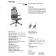 BIFMA Ergonomic Desk Chair Black Gray With 2.5MM Butterfly Machanism