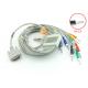 EKG CABLE 	Medical Equipment Accessories 10 Leadwires IEC 4.7 K Ohm Resistance Standard