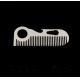 Custom cool innovative men gift, engrave logo stainless steel unique design multi function beard comb bottle opener