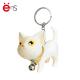 Cute Promotional Plastic Keychain , Pvc Rubber Keychain Cat Shaped