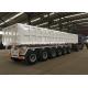 Hydraulic System Semi Tipper Truck With Three Axles White
