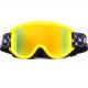 Yellow Color Anti Fogsnow Goggles , Ski Glasses Breathable For Outdoor Sports