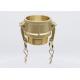 Brass Female Thread Camlock Hose Fittings Quick Connectors A / B Valve Type