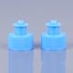 PET Cosmetic Bottle Caps Blue 28mm Push Pull Cap No Leakage