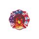 9 Colors Fire Department Iron On Patches , Logo Embroidered Custom Uniform Patches