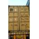 Yellow Steel 20 Foot Used Freight Containers Professional For Cargo Transport
