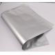 Three side seal flat aluminum foil pouch packaging slivery surface moisture proof