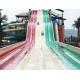OEM 3 Lanes Commercial Fiberglass Water Slides for Water Attractions