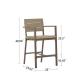 OHSAS18001 23.43 Inch Solid Wood Dinning Table Set