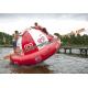 Diameter 4m Customized Red Inflatable Water Sport For Amusement Park