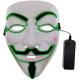 Hacker Halloween LED Face Mask Luminous Flashing For Cosplay Costume