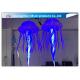 Attactive Inflatable Lighting Decoration / Blue Light Up Jellyfish