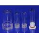 Purity Transparent Fused Silica Glass Reagent Bottle With Screw Caps