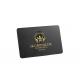 Credit Card Size Steel Brass Metal Black Card Laser Engrave Logo Screen Print