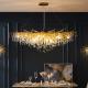 Modern Crystal LED Chandelier Lighting for Dining Room Decoration Luxury loft chandelier(WH-MI-210)