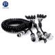 Customized 4 CAMS For 7 Pin Waterproof Vehicle Spiral Power Cable