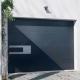 Contemporary Exterior Automated Garage Door Steel Black Roll Up Door With Motor