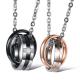 New Fashion Tagor Jewelry 316L Stainless Steel couple Pendant Necklace TYGN066