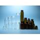 Clear and Amber Pharmaceutical or Cosmetic Threaded Top Glass Bottle Vial